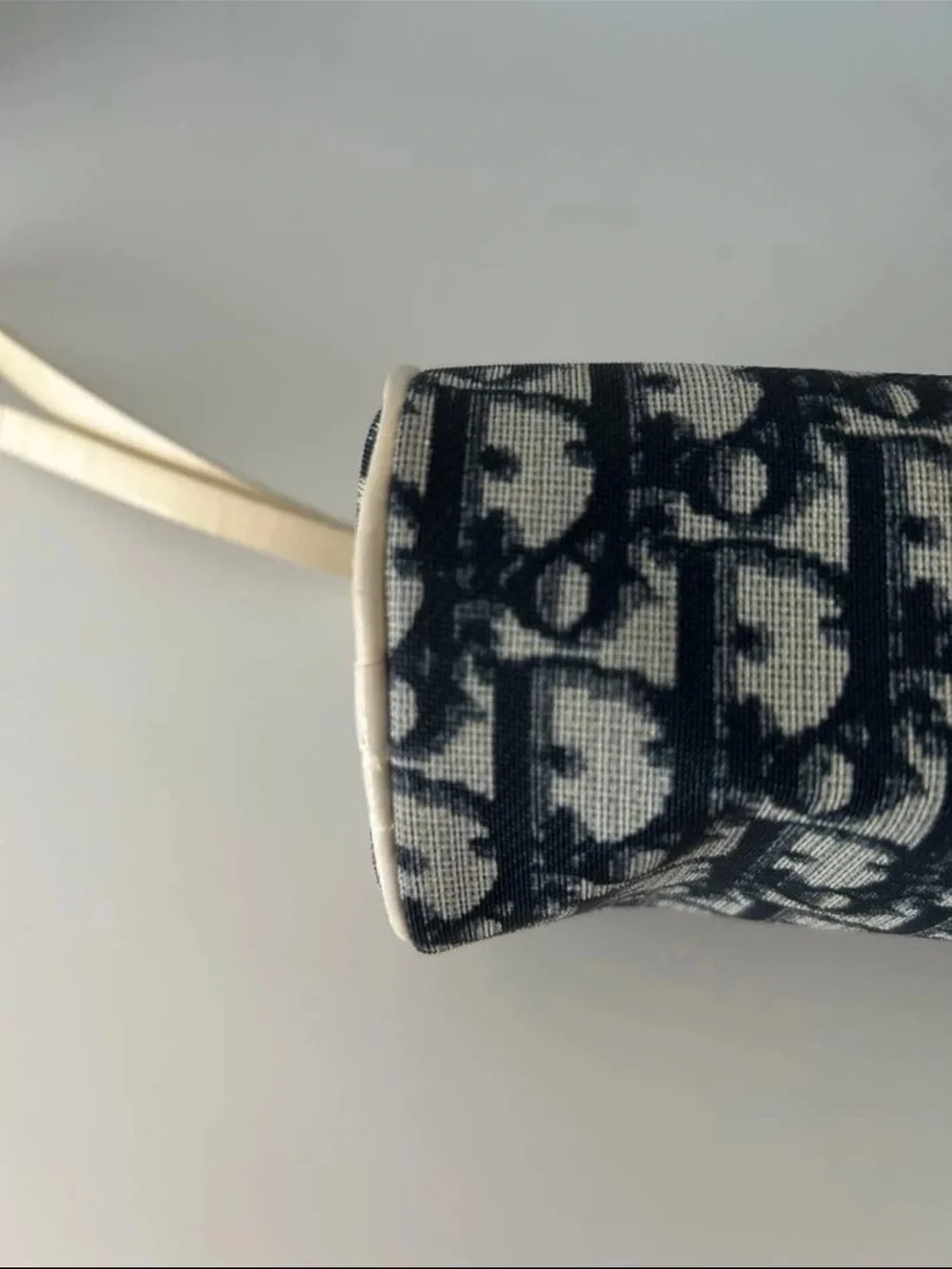 Dior Navy & Cream Monogram Zip Pouch